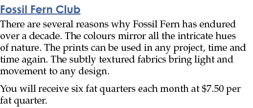Fossil Fern Club There are several reasons why Fossil Fern has endured over a decade  The colours mirror all the intr   