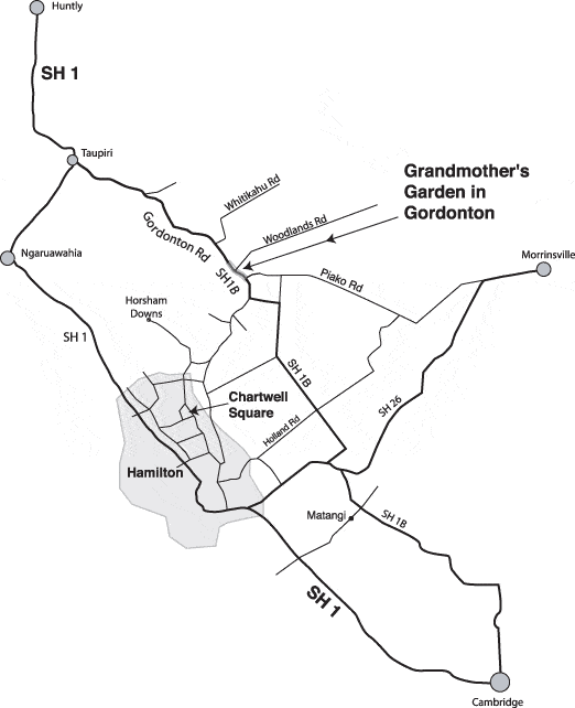 Grandmothers Garden Location Map