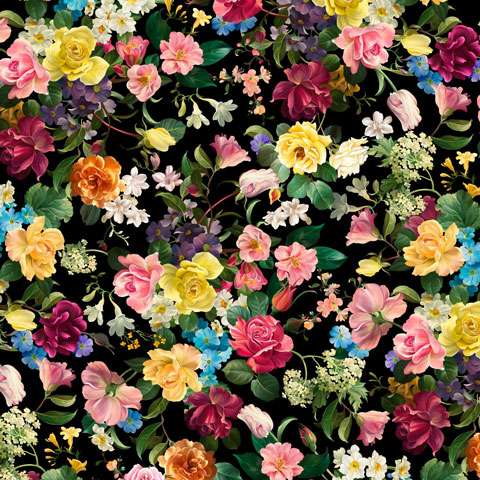 AD709 Catherine - Digitally Printed Fabric • Florals & FanciesFabric