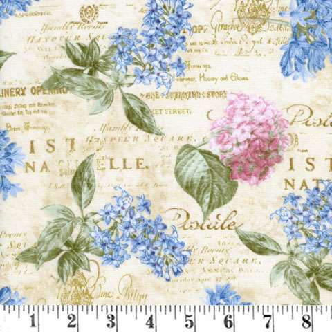 AD973 Palais Jardin - Floral Script • Fabric SpecialsSPECIALS • F