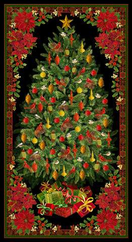 AE750 Joyful Season - Christmas Tree Panel preview