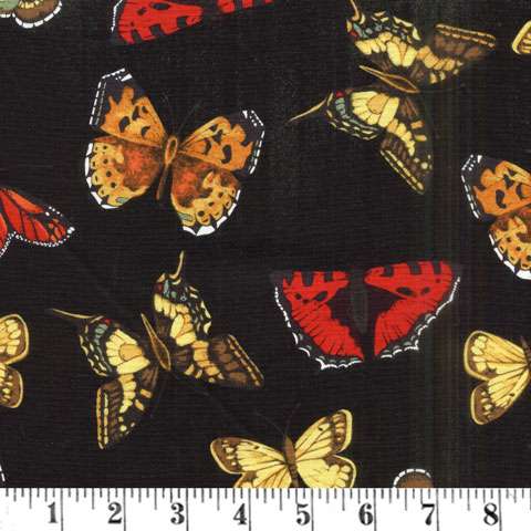 AF885 Poppy Poetry - Black Butterfly preview