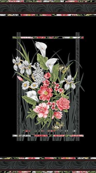AG815 Magnificent Blooms - Panel 60cm preview