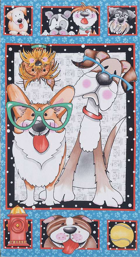 AG866 Dog Gone Fun - Panel 60cm preview
