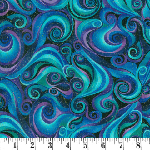 AJ889 Utopia - Blue Swirls • Fabrics - NEWWhats New! • Fabrics - N