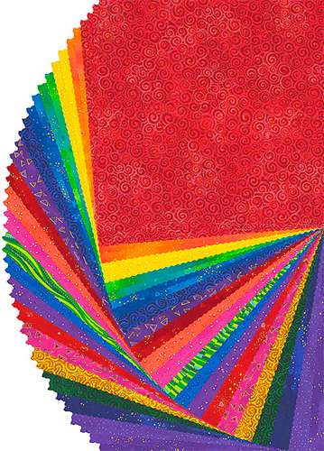 Laurel Burch - Prism - 10 Squares (Layer Cake) • BrightsFabric In-St