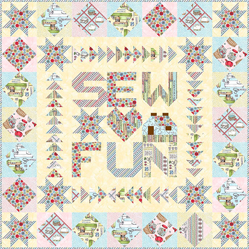 Quilt Kit Measure Twice Sew Fun, 42in x 42in preview