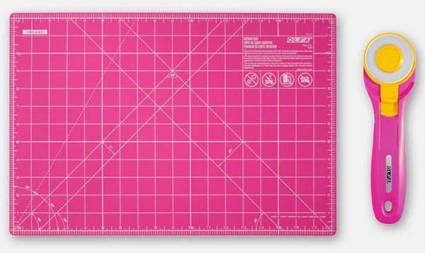 Olfa Splash Rotary Cutter Mat Pink Cutters Scissorsnotions