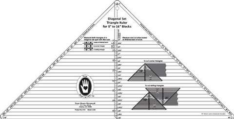 Diagonal Set Triangle Ruler (5in to 16in) by Marti Michell preview