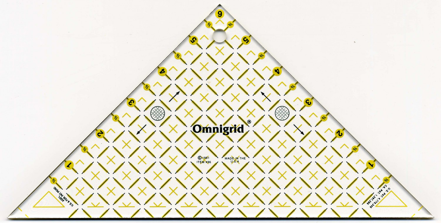 Omnigrid Ruler Right Triangle 45 Degree Up To 6in Square preview