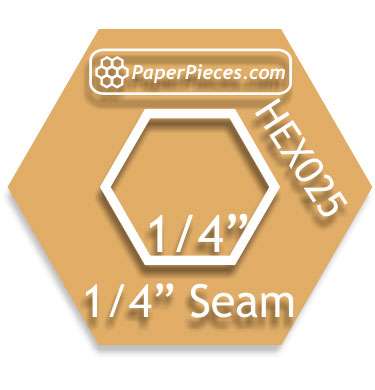 Acrylic Cutting Template - 1/4 Inch Hexagon preview
