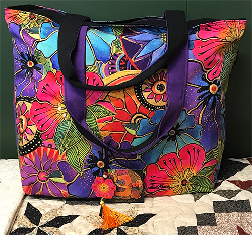 Laurel Burch Floral Shoulder Tote • Gift ItemsGiftware • Gift Item