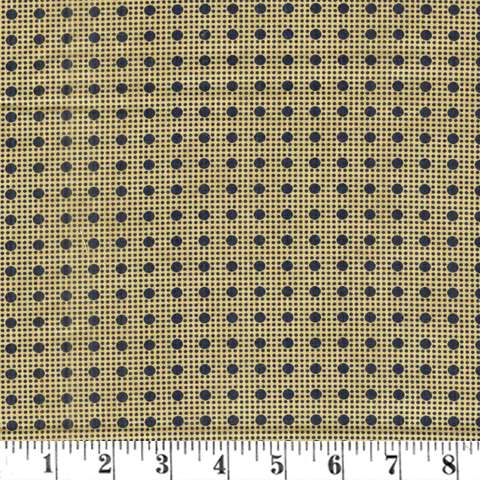 Y086 Lexington - dots - black/tan • Fabric SpecialsSPECIALS • Fabr