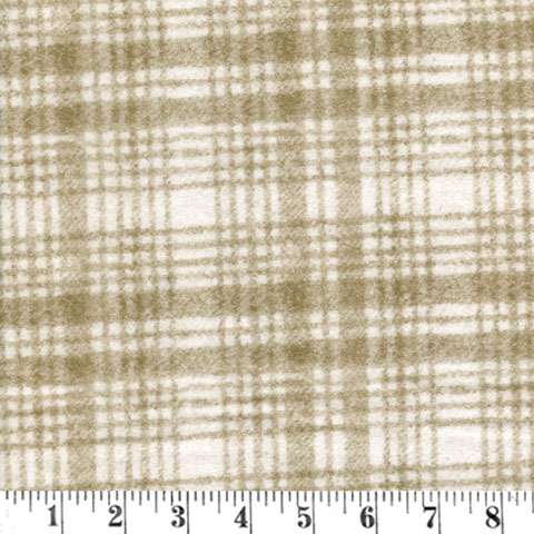 Y770 Woolies Flannel - Cream Check preview